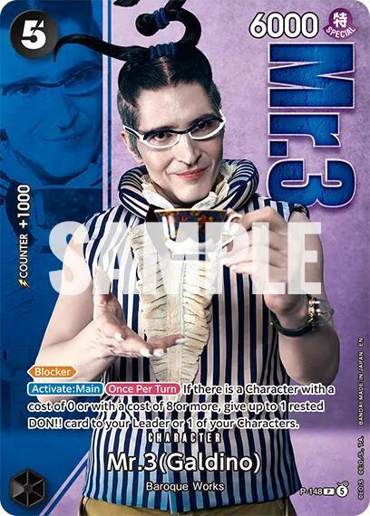 Mr.3 (Galdino) - P-148 (Premium Card Collection -Live Action Edition Vol.2 Baroque Works-), One Piece Promotion Cards P-148