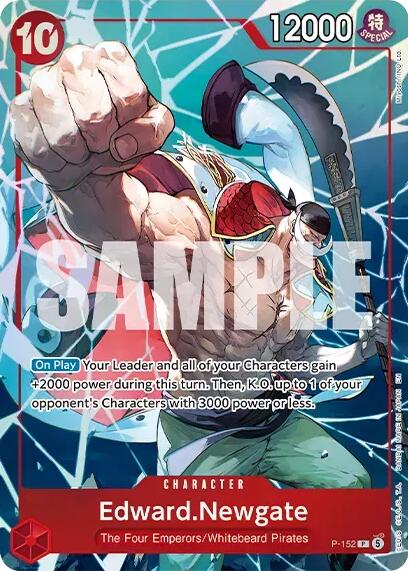 Edward.Newgate (Premium Card Collection -Flame-Flame Fruit Coliseum Edition-), One Piece Promotion Cards P-152