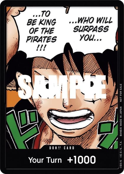 DON!! Card (Monkey.D.Luffy) (1st Anniversary DON!! Card Pack), One Piece Promotion Cards #520776
