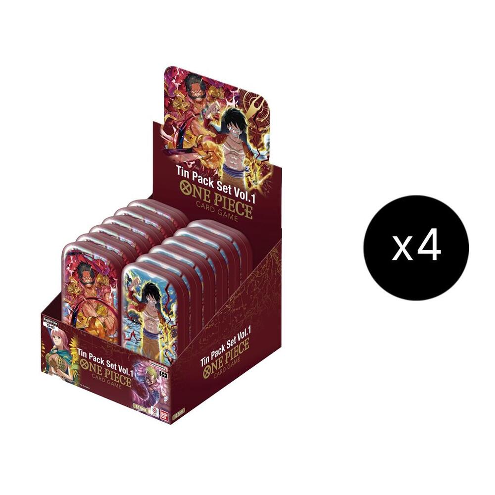One Piece Tin Pack Set Vol. 1 Display Case, One Piece Promotion Cards P620281
