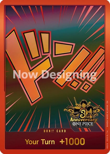 DON!! Card (Japanese Version 3rd Anniversary Set), One Piece Promotion Cards #680489