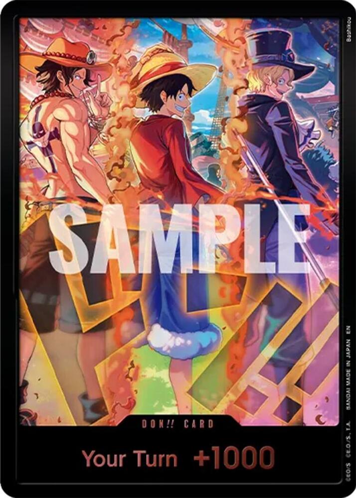 DON!! Card (English Version 3rd Anniversary Set) (Ace, Luffy, Sabo), One Piece Promotion Cards #711010