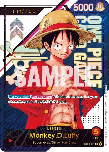 Monkey.D.Luffy - ST01-001 [Serial Number], One Piece Promotion Cards ST01-001
