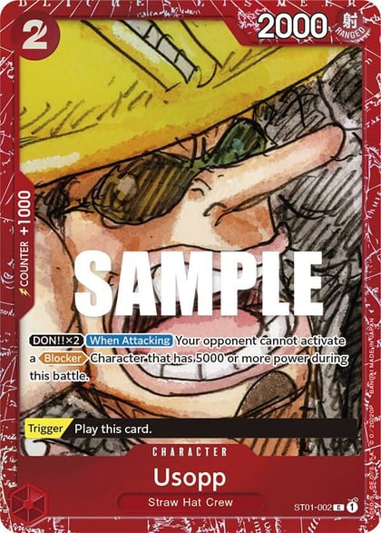 Usopp (Premium Card Collection -ONE PIECE FILM RED Edition-), One Piece Promotion Cards ST01-002