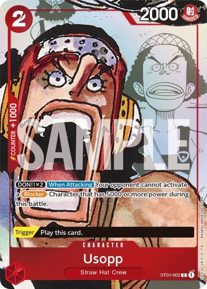 Usopp - ST01-002 (Alternate Art), One Piece Promotion Cards ST01-002
