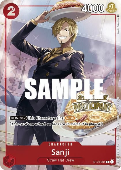 Sanji (Online Regional 2023) [Participant], One Piece Promotion Cards ST01-004