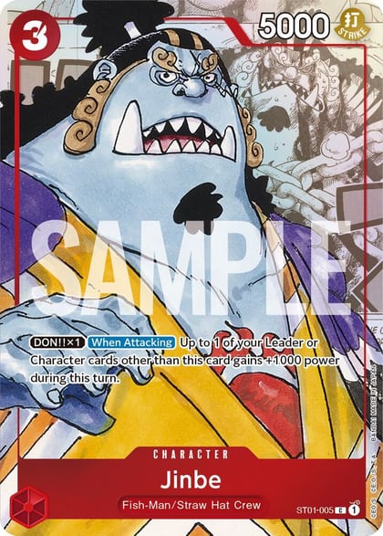 Jinbe - ST01-005 (Alternate Art), One Piece Promotion Cards ST01-005