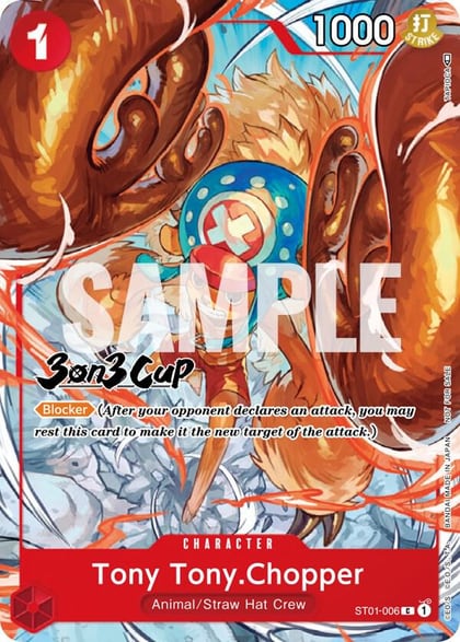 Tony Tony.Chopper (3-on-3 Cup) [Participant], One Piece Promotion Cards ST01-006