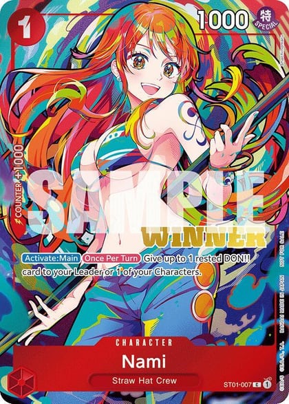Nami (2025 New Year Event Winner), One Piece Promotion Cards ST01-007