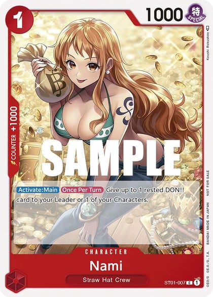 Nami (Tournament Pack Vol. 3) [Participant], One Piece Promotion Cards ST01-007