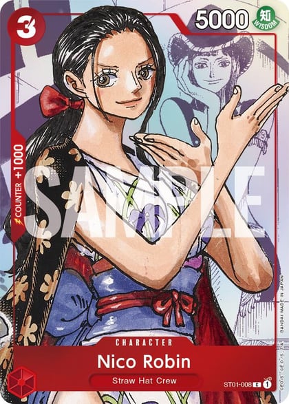 Nico Robin - ST01-008 (Alternate Art), One Piece Promotion Cards ST01-008