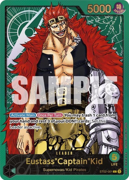 Eustass"Captain"Kid (Premium Card Collection -Leader Collection-), One Piece Promotion Cards ST02-001