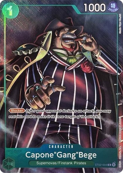 Capone"Gang"Bege (Premium Card Collection -Best Selection Vol. 2-), One Piece Promotion Cards ST02-004