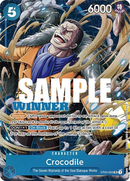 Crocodile (Winner Pack Vol. 5), One Piece Promotion Cards ST03-003