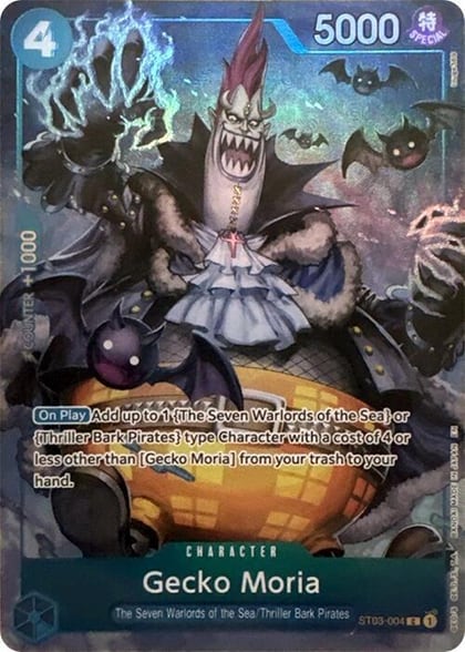 Gecko Moria (Seven Warlords of the Sea Binder Set), One Piece Promotion Cards ST03-004