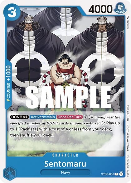 Sentomaru (Tournament Pack Vol. 3) [Participant], One Piece Promotion Cards ST03-007