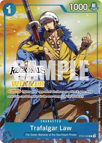 Trafalgar Law (Offline Regional 2024 Vol. 2) [Winner], One Piece Promotion Cards ST03-008