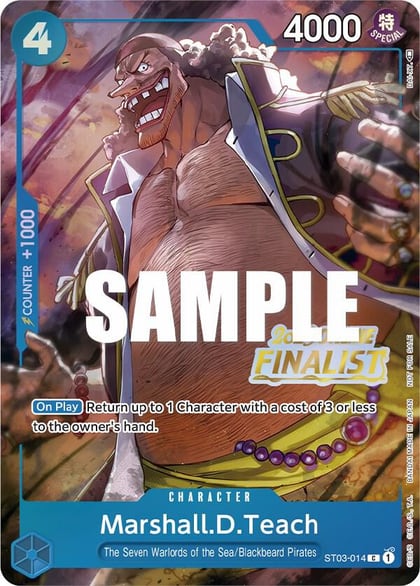 Marshall.D.Teach (Online Regional 2023) [Finalist], One Piece Promotion Cards ST03-014