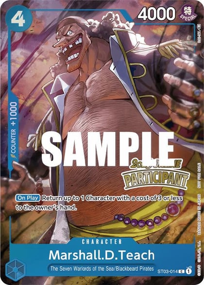 Marshall.D.Teach (Online Regional 2023) [Participant], One Piece Promotion Cards ST03-014