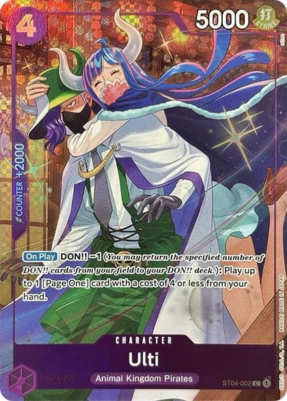 Ulti (Premium Card Collection -Best Selection Vol. 3-), One Piece Promotion Cards ST04-002
