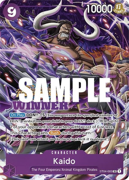 Kaido (Winner Pack Vol. 5), One Piece Promotion Cards ST04-003
