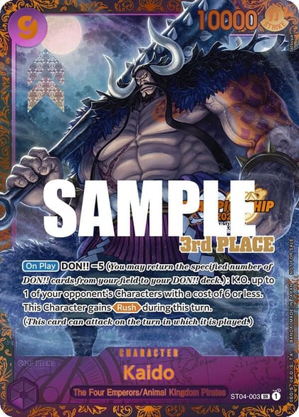 Kaido (CS 2023 Trophy Card) [3rd Place], One Piece Promotion Cards ST04-003