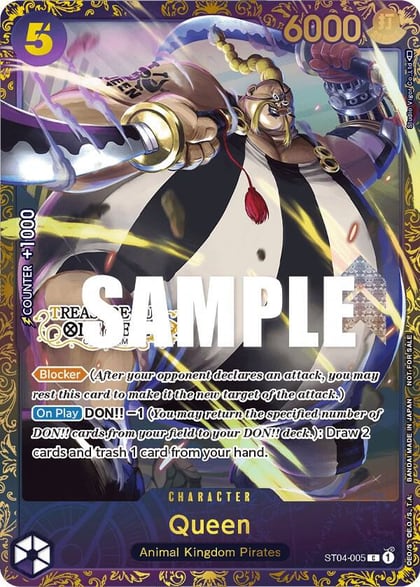 Queen (Treasure Cup), One Piece Promotion Cards ST04-005