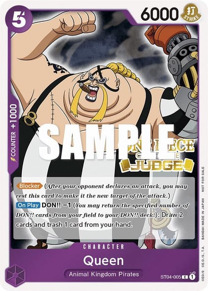 Queen (Judge Pack Vol. 2), One Piece Promotion Cards ST04-005