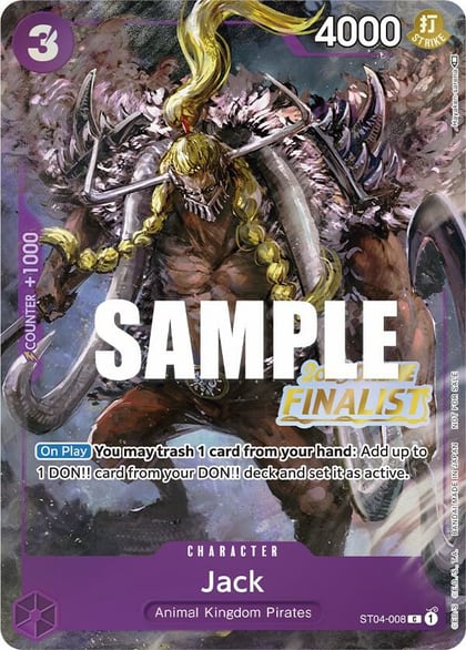 Jack (Online Regional 2023) [Finalist], One Piece Promotion Cards ST04-008