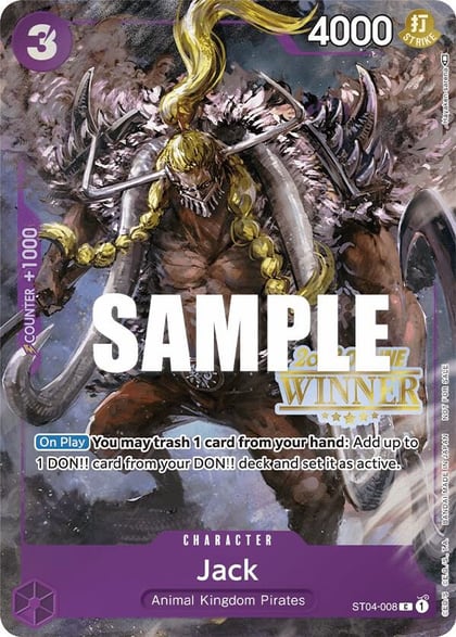 Jack (Online Regional 2023) [Winner], One Piece Promotion Cards ST04-008