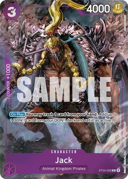Jack (Premium Card Collection -BANDAI CARD GAMES Fest. 23-24 Edition-), One Piece Promotion Cards ST04-008