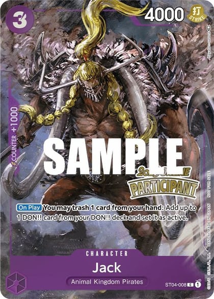Jack (Online Regional 2023) [Participant], One Piece Promotion Cards ST04-008