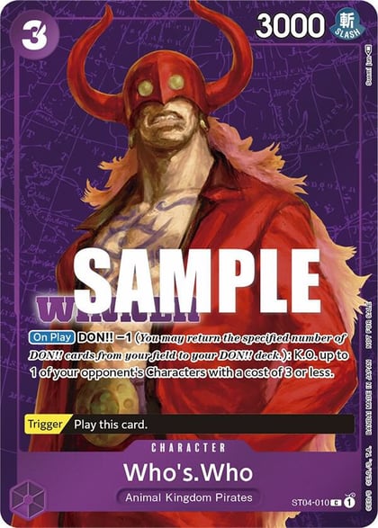 Who's.Who (Tournament Pack Vol. 3) [Winner], One Piece Promotion Cards ST04-010