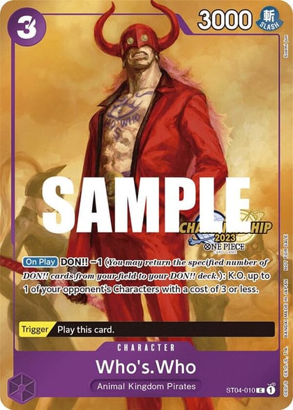 Who's.Who (CS 2023 Celebration Pack), One Piece Promotion Cards ST04-010