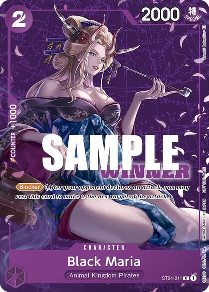 Black Maria (Tournament Pack Vol. 2) [Winner], One Piece Promotion Cards ST04-011