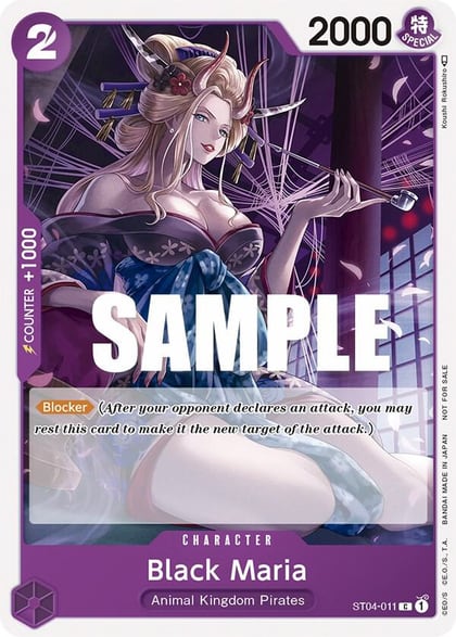 Black Maria (Tournament Pack Vol. 2), One Piece Promotion Cards ST04-011