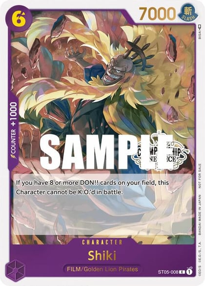 Shiki (Store Championship Participation Pack Vol. 2), One Piece Promotion Cards ST05-008