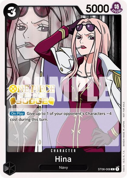 Hina (Judge Pack Vol. 3), One Piece Promotion Cards ST06-008