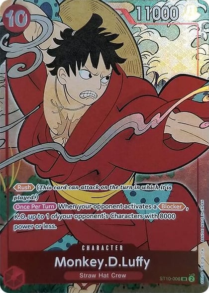 Monkey.D.Luffy (English Version 1st Anniversary Set), One Piece Promotion Cards ST10-006