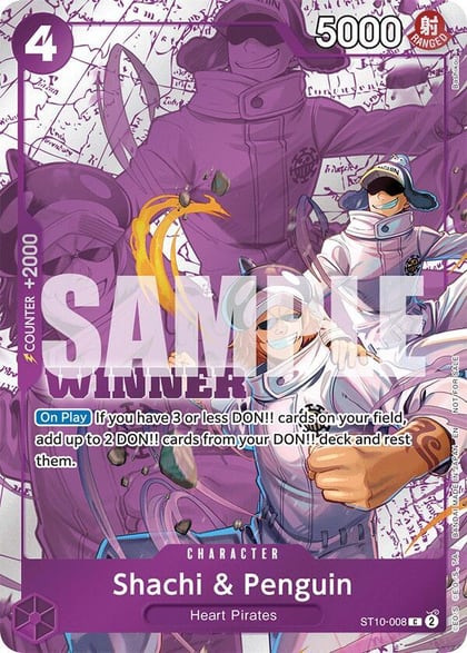 Shachi & Penguin (Winner Pack 2025 Vol. 4), One Piece Promotion Cards ST10-008