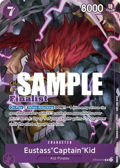 Eustass"Captain"Kid (CS 2023 Top Players Pack) [Finalist], One Piece Promotion Cards ST10-013