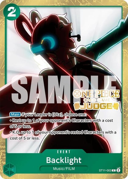 Backlight (Judge Pack Vol. 5), One Piece Promotion Cards ST11-003