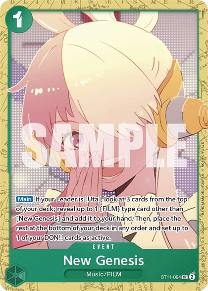 New Genesis (Starter Deck 11: Uta Deck Battle), One Piece Promotion Cards ST11-004