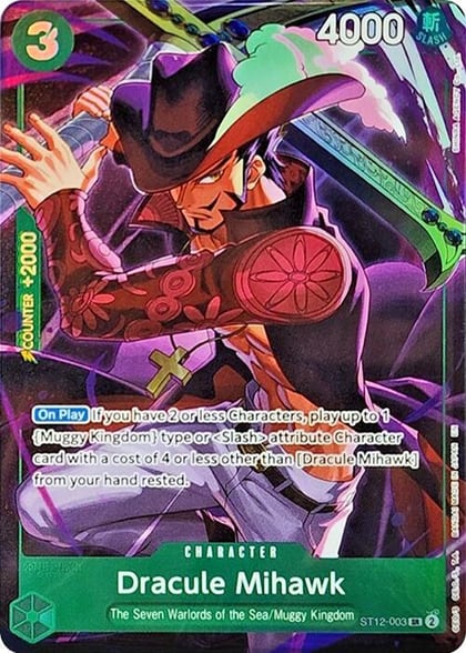 Dracule Mihawk (Illustration Box Vol.4), One Piece Promotion Cards ST12-003