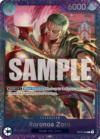 Roronoa Zoro (Treasure Cup 2024), One Piece Promotion Cards ST12-008