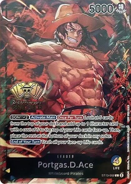 Portgas.D.Ace (2nd Anniversary Tournament), One Piece Promotion Cards ST13-002
