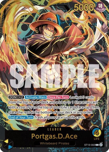 Portgas.D.Ace (Premium Card Collection -Leader Collection-), One Piece Promotion Cards ST13-002