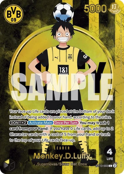 Monkey.D.Luffy (BVB x One Piece Campaign), One Piece Promotion Cards ST13-003