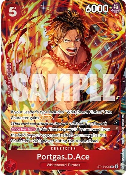 Portgas.D.Ace (Illustration Box Vol.5), One Piece Promotion Cards ST15-005