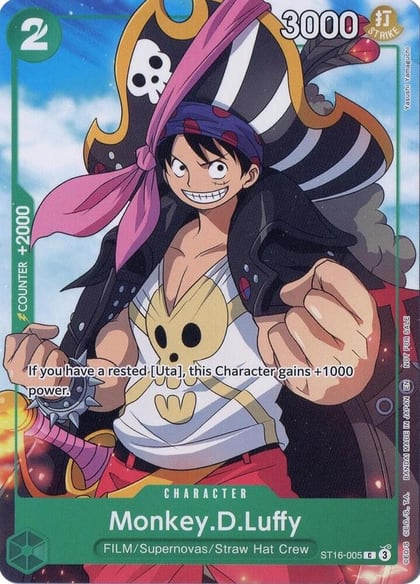Monkey.D.Luffy (Welcome Pack Vol. 2), One Piece Promotion Cards ST16-005